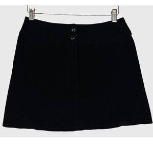 Vintage 90s EXP Jeans by Express Juniors M 9/10 Black Velvet A-Line Mini Skirt